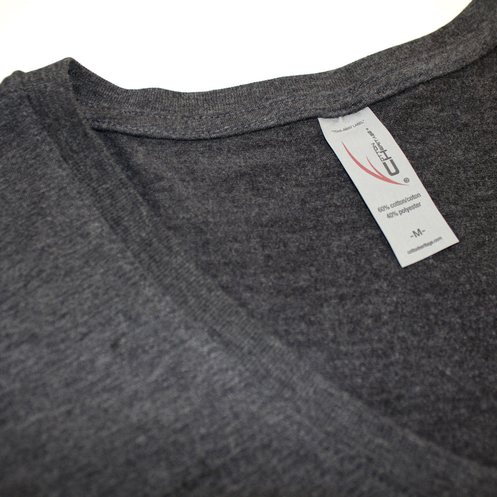 V-Neck T-Shirt:Grey